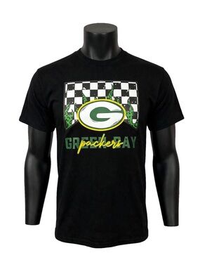 Black Green Bay Packers Graphic  Tee